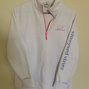 White Vineyard Vines 1/4 zip